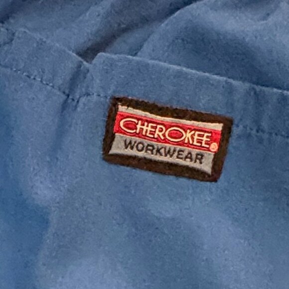 Cherokee Women Scrubs Pant Workwear Originals Drawstring Small, Royal Blue - Picture 2 of 4
